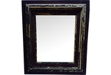 Carved and Painted Framed Mirror - FREE SHIPPING