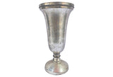 Neoclassical Pressed & Plated Metal Vase - FREE SHIPPING