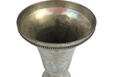 Neoclassical Pressed & Plated Metal Vase - FREE SHIPPING