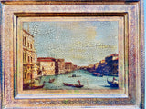 Venice Canal Grande with Filigree Florentine Gilt Frame