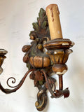 Italian Hand-carved & Painted Sconce