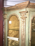 18th-Century Italian Parcel-gilt Wall Cabinet