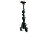 18th Century Italian Hand-carved Candlestick - FREE SHIPPING