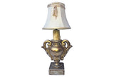 1940s Italian Gilt & Carved Wood Urn Table Lamp - FREE SHIPPING