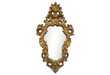 1940s Italian Carved Flower & Acanthus Leaves Mirror