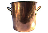 19th-Century French Copper Pot with Lid