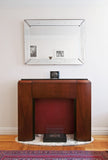 Prohibition Era Fireplace Mantel with Secret Dry Bar Compartment