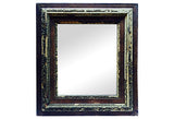 Carved and Painted Framed Mirror - FREE SHIPPING