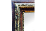 Carved and Painted Framed Mirror - FREE SHIPPING