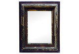 Carved and Painted Framed Mirror - FREE SHIPPING