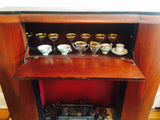 Prohibition Era Fireplace Mantel with Secret Dry Bar Compartment