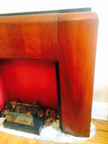 Prohibition Era Fireplace Mantel with Secret Dry Bar Compartment
