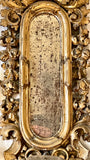 19th Century Italian Gilt And Hand-carved Candleholder With Mirror