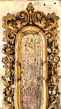 19th Century Italian Gilt And Hand-carved Candleholder With Mirror