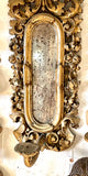 19th Century Italian Gilt And Hand-carved Candleholder With Mirror