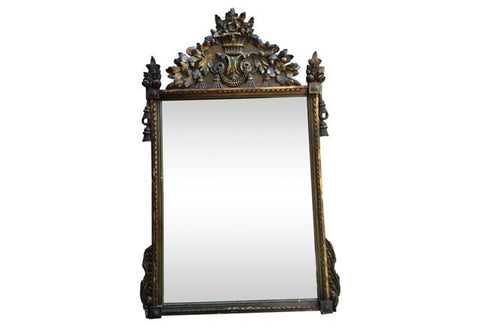 Italian Carved and Gilt Mirror in the 18th-century French Regency style