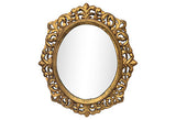 Italian Carved and Water-gilt Oval Mirror