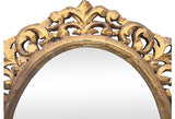 Italian Carved and Water-gilt Oval Mirror
