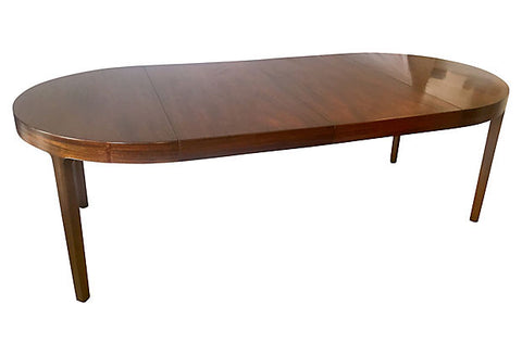 1940s French Mahogany Extension Table - SHIPPING not included