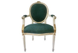 Louis XVI Parcel-Gilt Medallion Armchair - FREE SHIPPING