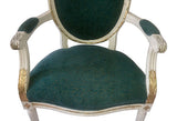 Louis XVI Parcel-Gilt Medallion Armchair - FREE SHIPPING
