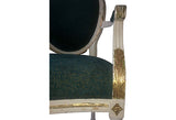 Louis XVI Parcel-Gilt Medallion Armchair - FREE SHIPPING