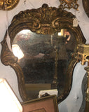 1940s Italian Carved and Gilt Wooden Mirrors, Pair