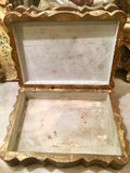 Scalloped Hand-painted Roses Box - FREE SHIPPING