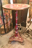 Italian Painted and Parcel Gilt Prince of Wales Side Table
