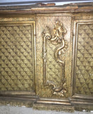 18th-Century Italian Painted & Silver Gilt Bookcase
