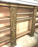 18th-Century Italian Painted & Silver Gilt Bookcase