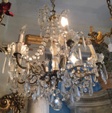 Italian Crystal and Glass Chandelier