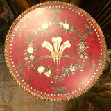 Italian Painted and Parcel Gilt Prince of Wales Side Table