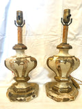 19th-Century Italian Parcel-gilt Fragment Table Lamps, Pair
