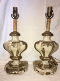 19th-Century Italian Parcel-gilt Fragment Table Lamps, Pair