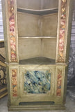 19th-Century Italian Parcel-Gilt Corner Cabinets