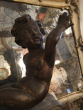 19th-Century Italian Carved Wood Putto