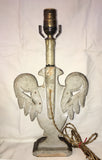18th-Century Italian Carved & Silver-gilt Wood Fragment Lamps