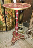Italian Painted and Parcel Gilt Prince of Wales Side Table