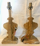 19th-Century Italian Parcel-gilt Fragment Table Lamps, Pair