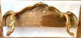 1930s Florentine Gilt & Carved Wood Console w/Filigree. A drawer.