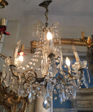 Italian Crystal and Glass Chandelier