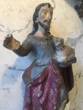 18th-Century Italian Jesus with Lamb Figurine - FREE SHIPPING