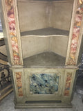 19th-Century Italian Parcel-Gilt Corner Cabinets