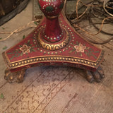 Italian Painted and Parcel Gilt Prince of Wales Side Table