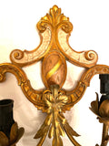 Italian Painted & Parcel-gilt 2-arm Sconce