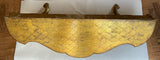 1930s Florentine Gilt & Carved Wood Console w/Filigree. A drawer.