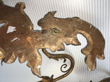1940s Italian Carved and Parcel-gilt Sconces, Pair