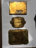 Three Painted and Parcel-gilt Small Florentine Trays   *FREE SHIPPING*