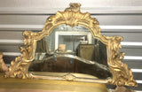 Late 19th-C Italian Carved and Gilt Buffer Mirror